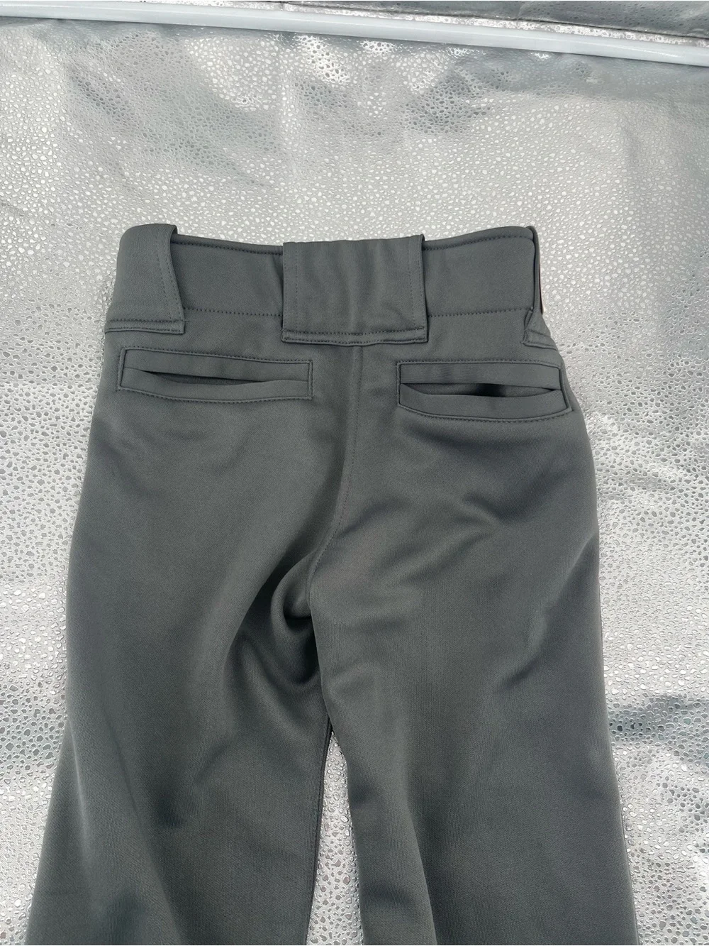 RIP-IT Girls' 4-Way Stretch Softball Pants in Charcoal, Size Medium 8/10 Y kids